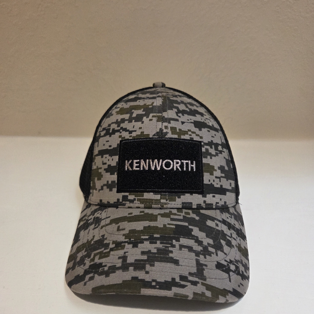 Kenworth Gray and Black Digital Camo Hat